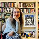 Erin Hamilton sitting in her office